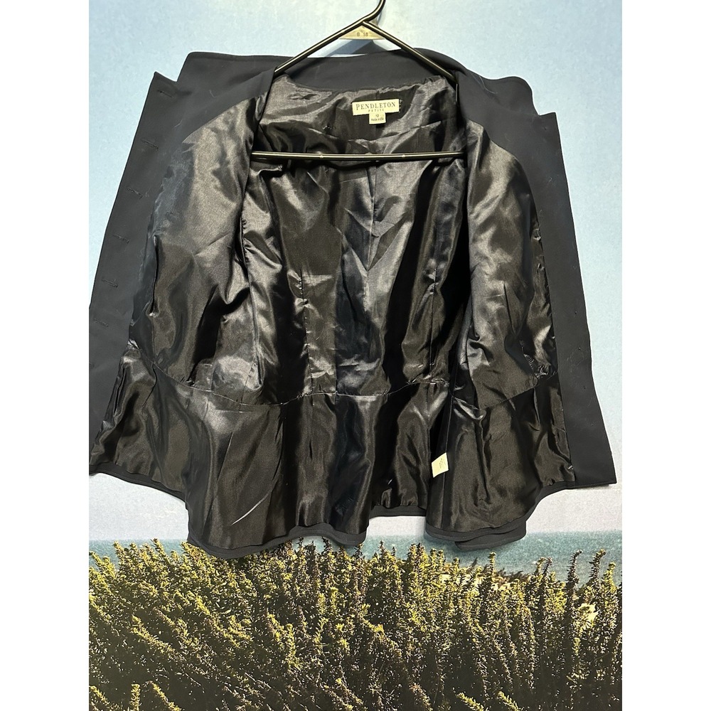 Ted Baker Flasby Black Double Breasted Overcoat Men 44R Wool‎ - Picture 10 of 11